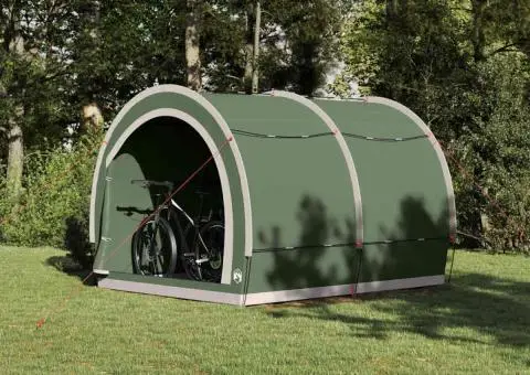 Cort pentru depozitare biciclete Verde 256 x 222 x 182 cm - 1/5