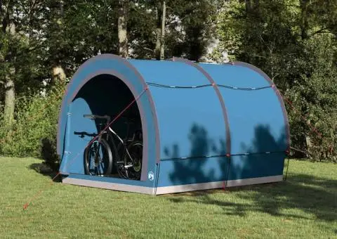 Cort pentru depozitare biciclete Albastru 256 x 222 x 182 cm - 1/5
