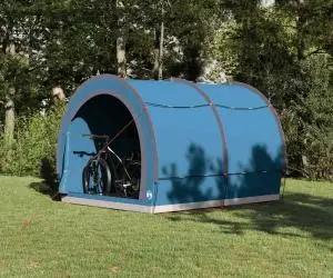 vidaXL Cort pentru depozitare biciclete Albastru 256 x 222 x 182 cm