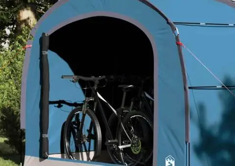 Cort cu acoperiș cu aerisire de aer albastru 268 x 240 x 191 cm - 4/5