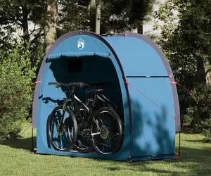 vidaXL Cort pentru Depozitare pe Spate Albastru 210 x 90 x 174 cm