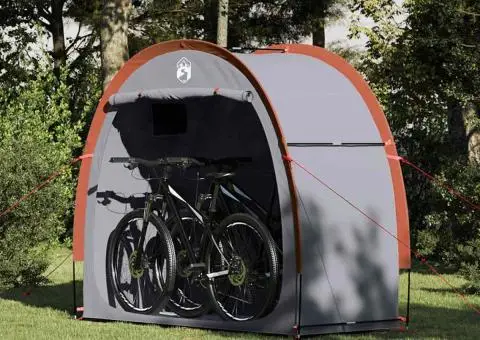 Cort pentru Depozitare pe Spate cu acoperiș cu depozitare Gri și Portocalie - 1/5