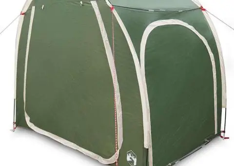 Cort pentru depozitare biciclete cu acoperiș cu depozitare cu aerisire de aer Verde - 3/5