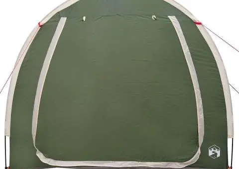 Cort pentru depozitare biciclete cu acoperiș cu depozitare cu aerisire de aer Verde - 5/5