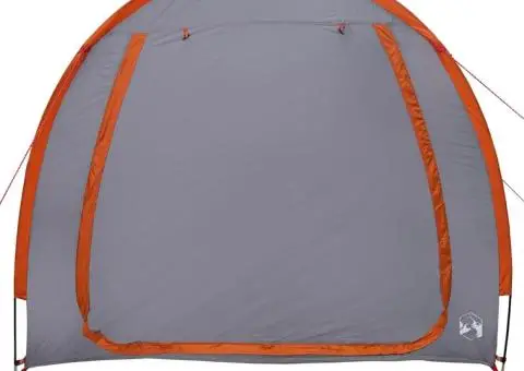 Cort pentru depozitare biciclete cu acoperiș Gri și Portocalie - 5/5