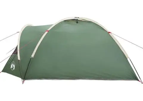 Cort cu acoperiș Verde Mediu Poliester și fibră de sticlă - 5/5