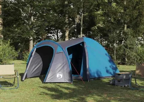 Cort cu dome cu acoperiș cu depozitare cu aerisire de aer albastru - 1/5