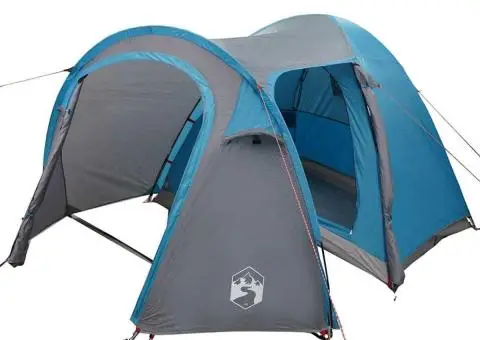 Cort cu dome cu acoperiș cu depozitare cu aerisire de aer albastru - 2/5