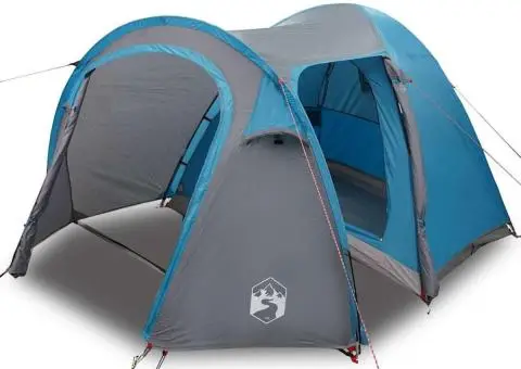 Cort cu dome cu acoperiș cu depozitare cu aerisire de aer albastru - 3/5
