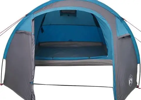 Cort cu dome cu acoperiș cu depozitare cu aerisire de aer albastru - 4/5