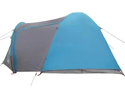 Cort cu dome cu acoperiș cu depozitare cu aerisire de aer albastru - 5/5