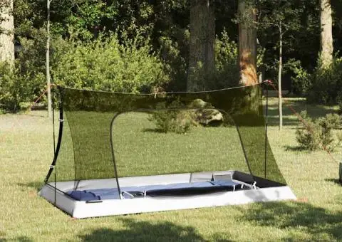 Cort interior Negru 220 x 128 x 110 cm Plasă - 1/5