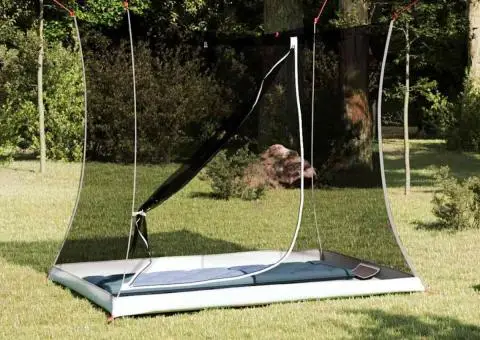 Cort interior Negru 208 x 140 x 175 cm Plasă - 1/5