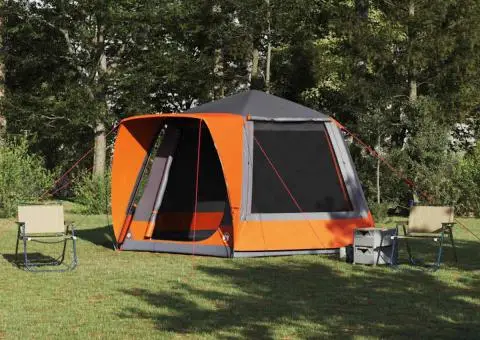 Cort Gri și portocaliu mare Poliester - 1/5