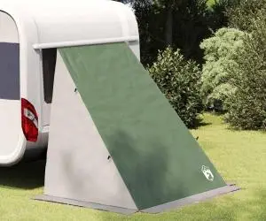 vidaXL Cort cu acoperiș Altele cu aerisire de aer Verde și Negru 190 x 150 x 185 cm