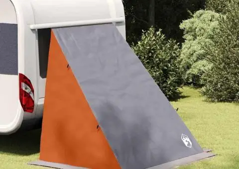 Cort cu acoperiș Altele Gri și Portocaliu și Negru 190 x 150 x 185 cm - 1/5