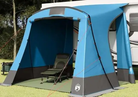 Cort cu acoperiș Altele Albastru și Negru 285 x 255 x 245 cm Poliester - 3/5