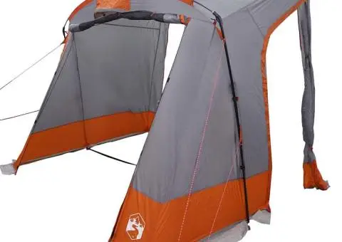 Cort Gri și Portocaliu și Negru 285 x 255 x 245 cm Poliester - 4/5