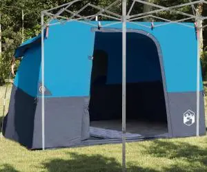 vidaXL Cort cu acoperiș Altele Albastru și Negru 280 x 220 x 176 cm