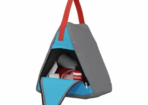 Sac de depozitare Gri, Albastru, Roșu 24 x 16 x 24 cm Oxford - 3/5