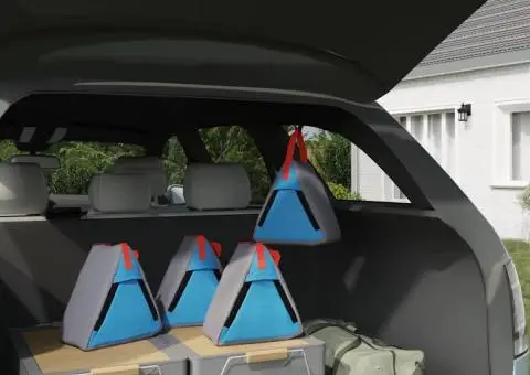 Sac de depozitare Gri, Albastru, Roșu 24 x 16 x 24 cm Oxford - 4/5