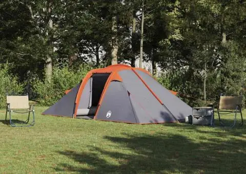 Cort Gri și Portocaliu și Negru 510 x 240 x 156 cm Poliester - 1/5