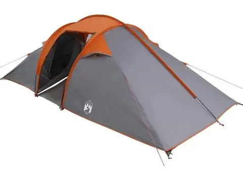 Cort Gri și Portocaliu și Negru 510 x 240 x 156 cm Poliester - 2/5