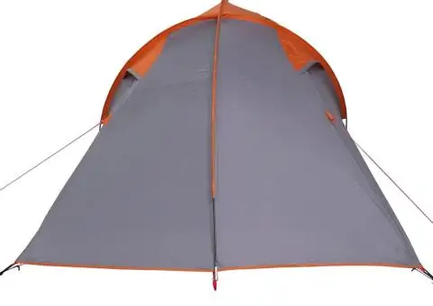 Cort Gri și Portocaliu și Negru 510 x 240 x 156 cm Poliester - 5/5