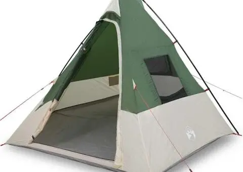 Cort cu acoperiș Altele cu aerisire de aer Verde și Negru 383 x 338 x 217 cm - 3/5