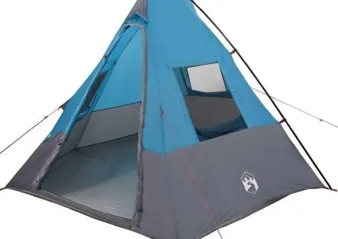 Cort cu acoperiș Altele cu aerisire de aer Albastru și Negru 383 x 338 x 217 cm - 2/5