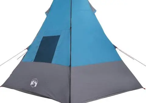 Cort cu acoperiș Altele cu aerisire de aer Albastru și Negru 383 x 338 x 217 cm - 5/5