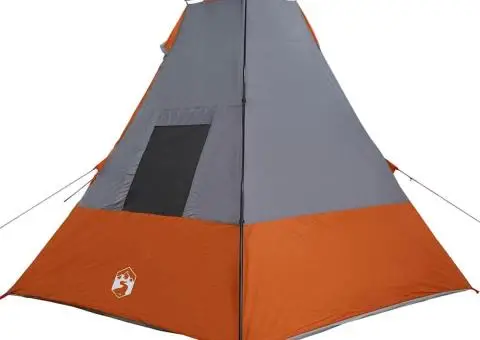 Cort cu acoperiș Altele Gri și Portocaliu și Negru 383 x 338 x 217 cm - 5/5