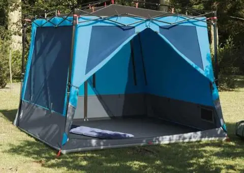 Cort cu acoperiș Altele cu aerisire de aer Albastru și Negru 291 x 291 cm - 1/5