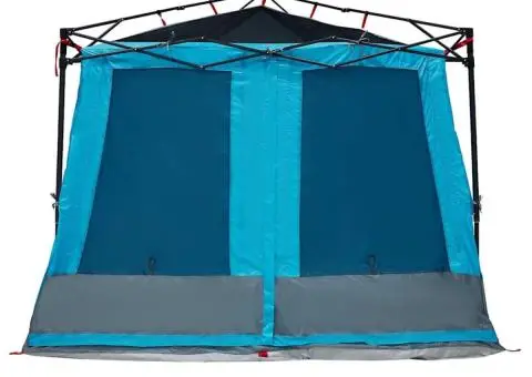 Cort cu acoperiș Altele cu aerisire de aer Albastru și Negru 291 x 291 cm - 3/5