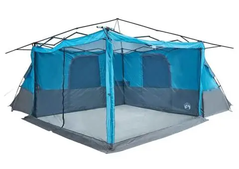 Cort cu acoperiș Altele cu aerisire de aer Albastru și Negru 520 x 520 x 190 cm - 4/5