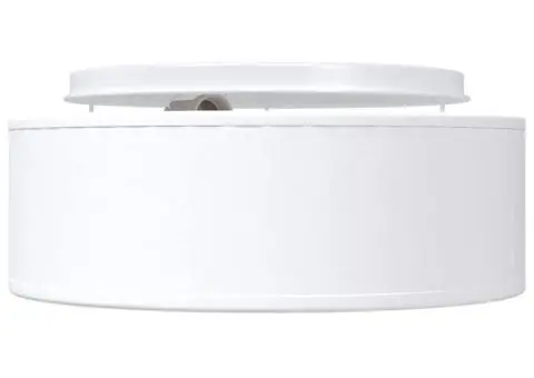 Lustră, alb, montaj încastrat, Ø 30 cm, țesătură, E27 - 3/5