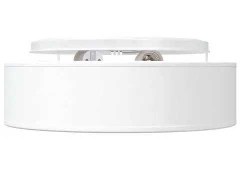 Lustră, alb, montaj încastrat, Ø 38 cm, țesătură, E27 - 3/5