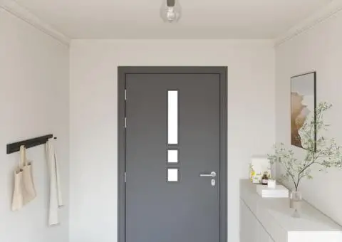 Lustră cu abajur din sticlă reglabil, antracit, E27 - 1/5