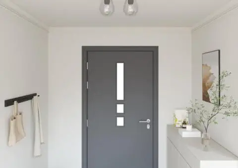 Lustră cu abajur din sticlă reglabil, antracit, E27 - 1/5