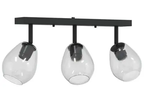 Lustră cu abajur din sticlă reglabil, antracit, E27 - 2/5