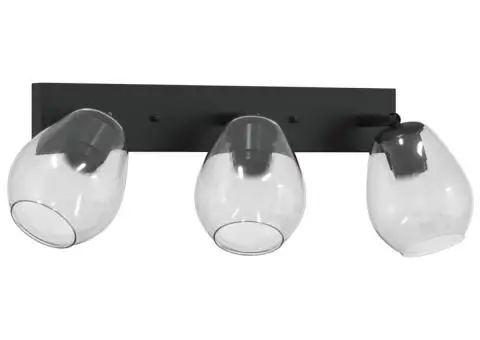 Lustră cu abajur din sticlă reglabil, antracit, E27 - 3/5