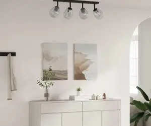vidaXL Lustră cu abajur din sticlă reglabil, antracit, E27