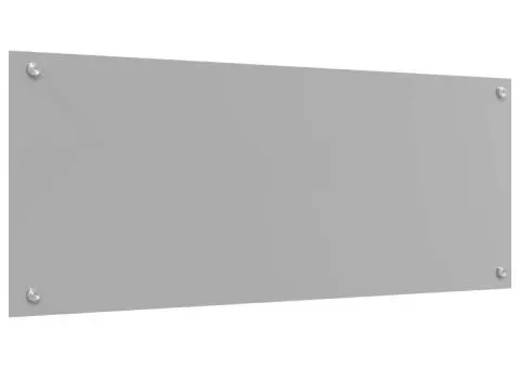 Contrablat bucătărie gri deschis 100x40x0.6cm sticlă securizată - 2/5