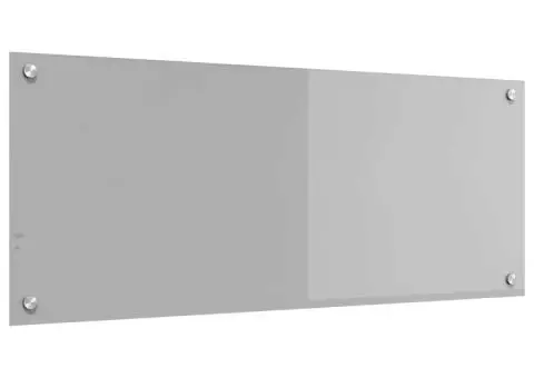 Contrablat bucătărie gri deschis 100x40x0.6cm sticlă securizată - 4/5