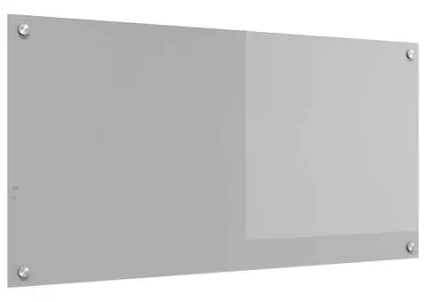 Contrablat bucătărie gri deschis 100x50x0.6cm sticlă securizată - 4/5