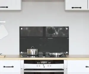 vidaXL Contrablat bucătărie gri închis 70x40x0.6 cm sticlă securizată