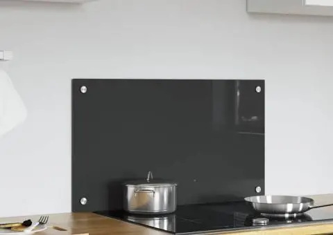 Contrablat bucătărie gri închis 70x40x0.6 cm sticlă securizată - 3/5