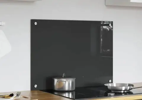 Contrablat bucătărie gri închis 70x50x0.6 cm sticlă securizată - 3/5