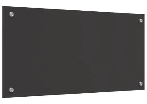 Contrablat bucătărie gri închis 80x40x0.6 cm sticlă securizată - 2/5