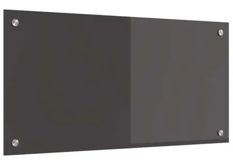 Contrablat bucătărie gri închis 80x40x0.6 cm sticlă securizată - 4/5